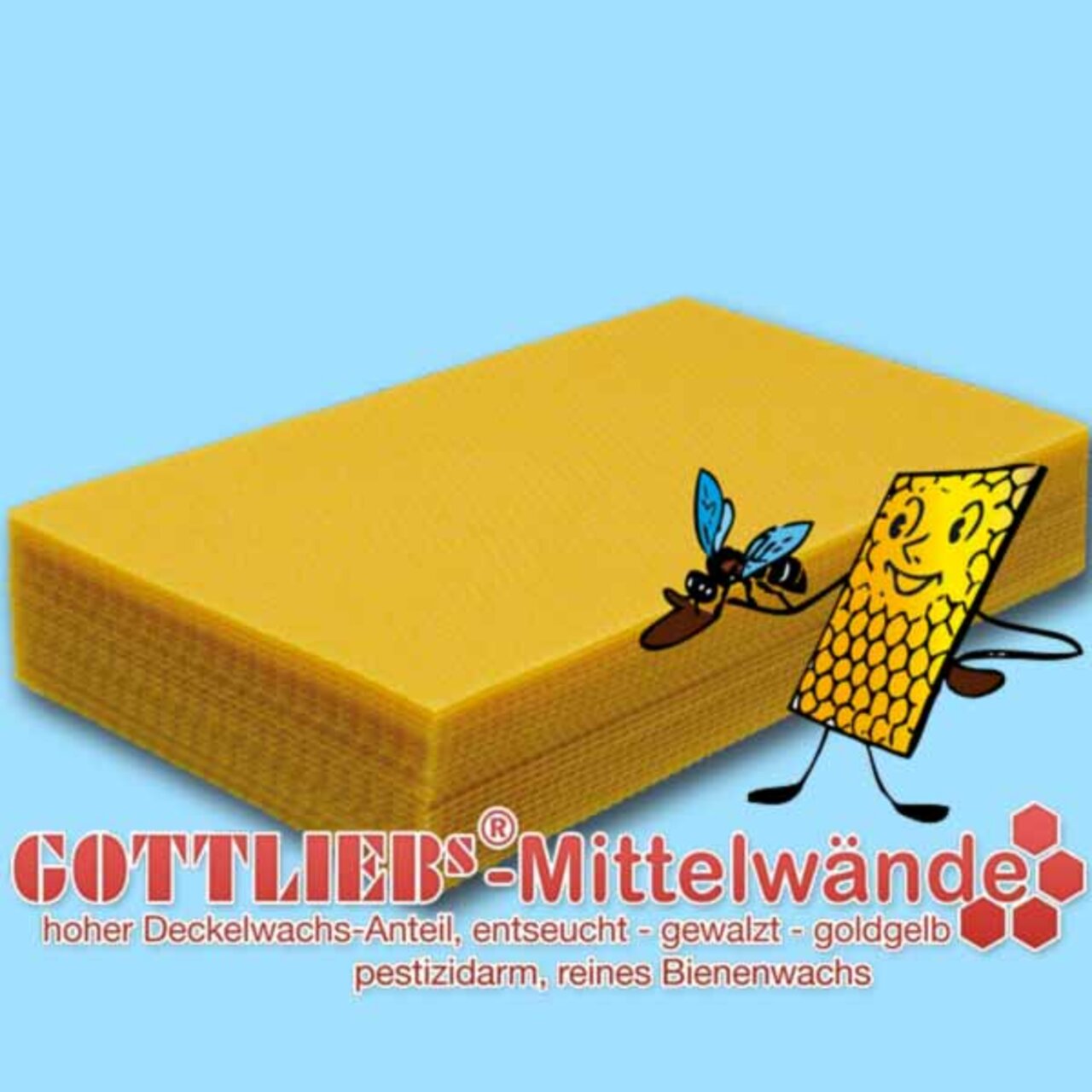 Gottliebs®-Mittelwände – Das Oberhessische Qualitätsprodukt aus 100% Bienenwachs